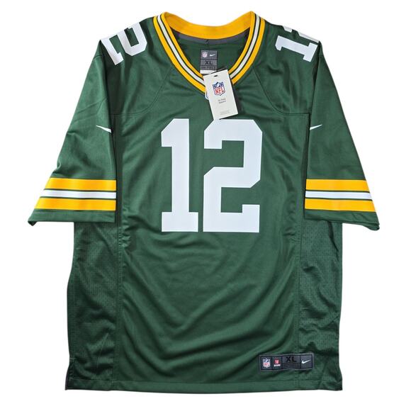 Nike NFL Green Bay Packers Aaron Rodgers Jersey Men's XL Green On Field Football